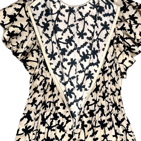 ULLA JOHNSON Floral Printed Anais Midi Dress - Picture 12 of 15